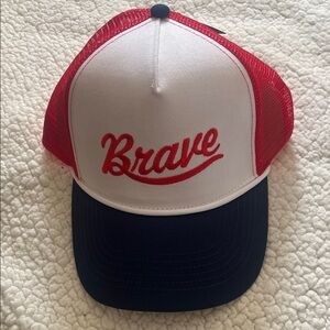 Brave, Bold Red and White Hat